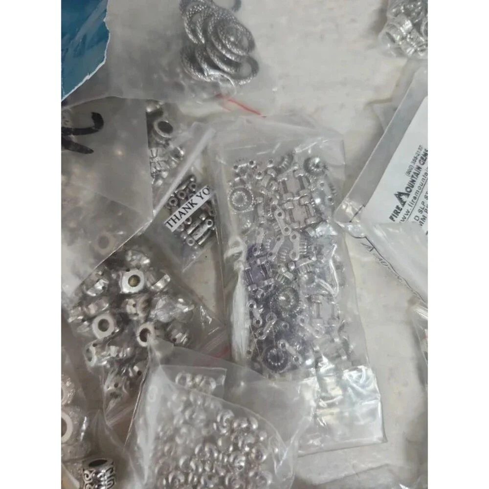 Bundle of fire mountain beads and other